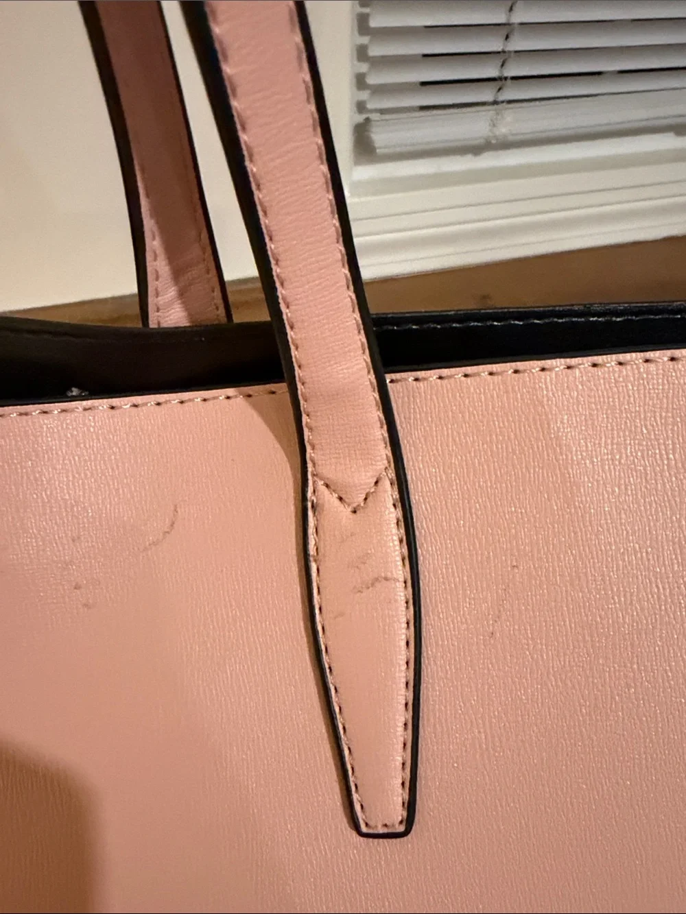 kate spade Pink and Black Leather Tote